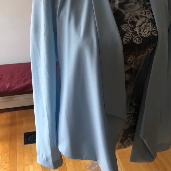 Love Tree size large light blue waterfall open front jacket - Picture 7 of 15